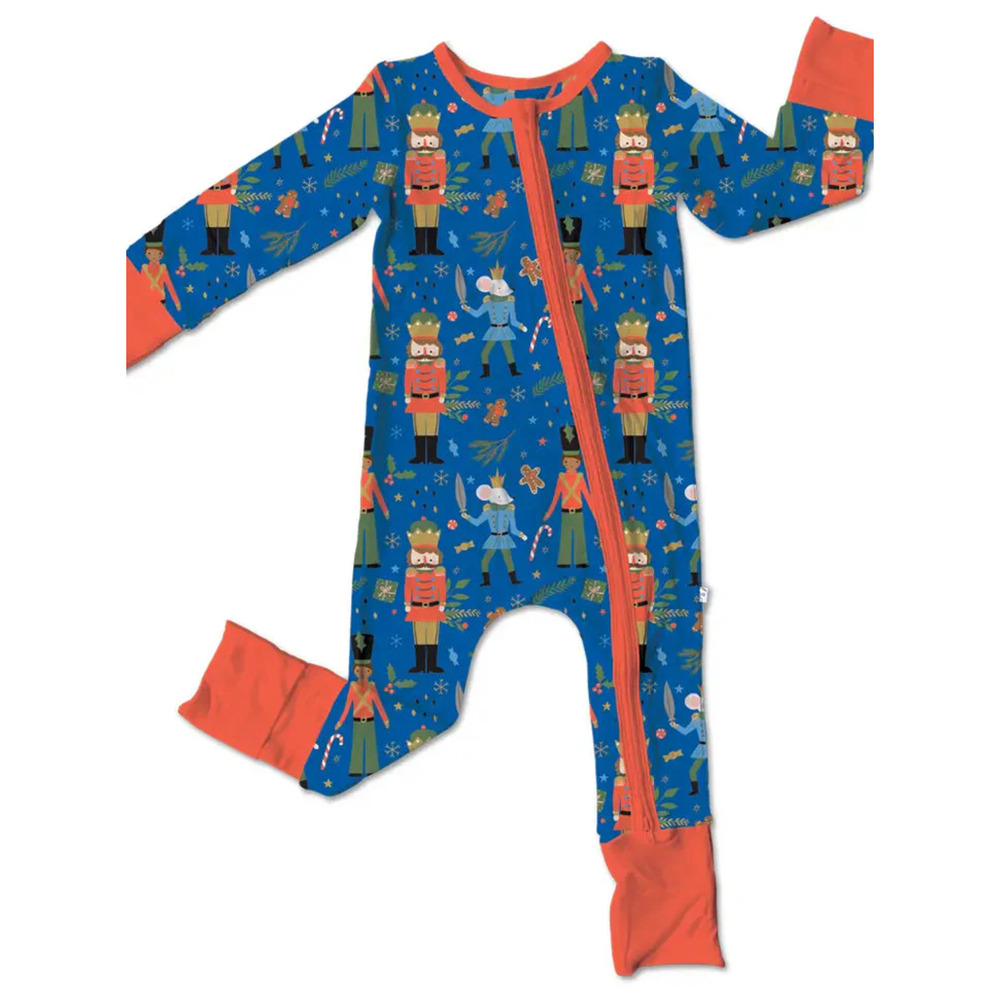 NWT LAREE + CO Sugar Nutcracker One Piece Bamboo Convertible 12/18 Months
